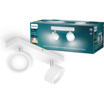 Philips - LED-Strahler 2xLED/5,5W/230V weiß