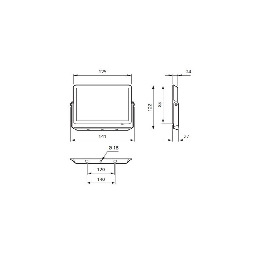 Philips - LED-Strahler DECOFLOOD LED/20W/230V IP65