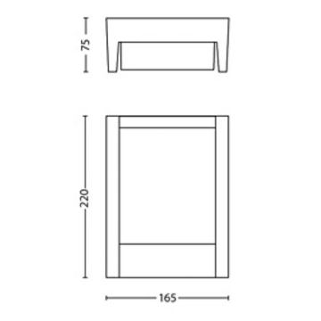 Philips - LED-Wandleuchte für den Außenbereich ARBOUR LED/3,8W/230V IP44