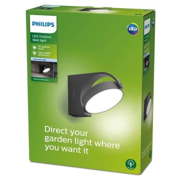 Philips - LED-Wandleuchte für den Außenbereich LED/7W/230V 4000K IP44