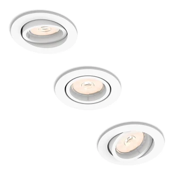 Philips - SET 3x Einbauleuchte 1xGU10/5,5W/230V