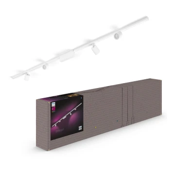 Philips-SET 4x Dimmbare LED RGB-Leuchte für Schienensystem Hue PERIFO LED RGB/20,8W/230V 2000-6500K