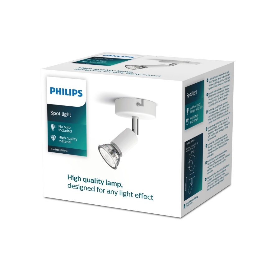 Philips - Strahler 1xGU10/50W/230V weiß