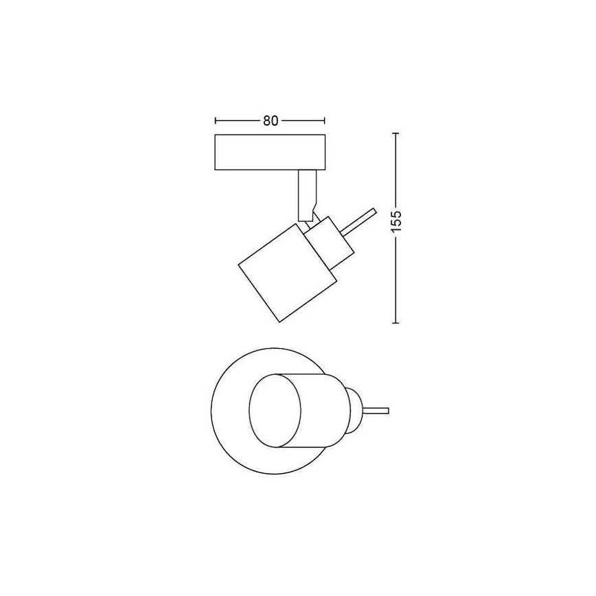 Philips - Strahler 1xGU10/35W/230V weiß