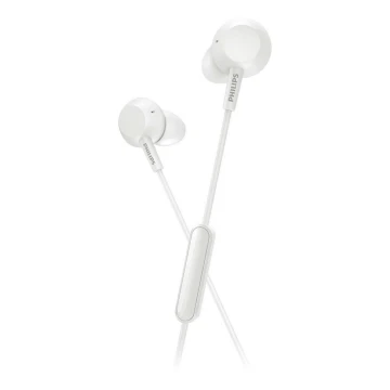Philips TAE4105WT/00 - Bluetooth-Kopfhörer mit Mikrofon JACK 3,5 mm weiß