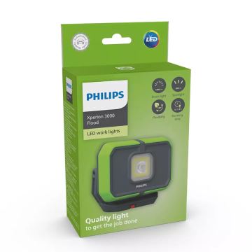 Philips X30FLX1 - Dimm- und aufladbare LED-Arbeitsleuchte LED/10W/3,7V 1000 lm 4400 mAh IP65