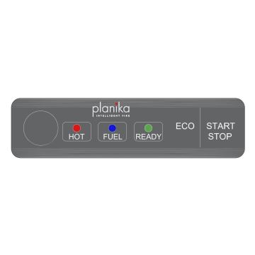 Planika - Universal BIO-Einbaukamin mit Fernbedienung 56,2x75 cm 2,5kW/230V