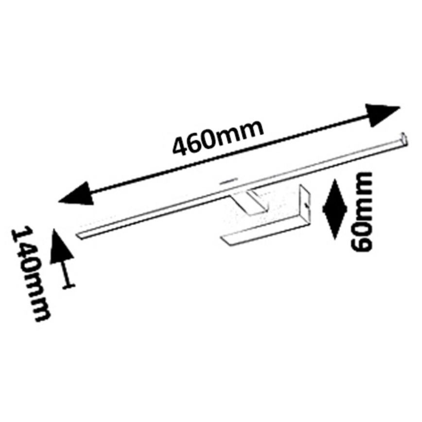 Rabalux - LED-Spiegelbeleuchtung für Badezimmer LED/8W/230V IP23