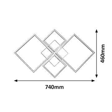 Rabalux - LED Dimmbare Deckenleuchte LED/40W/230V