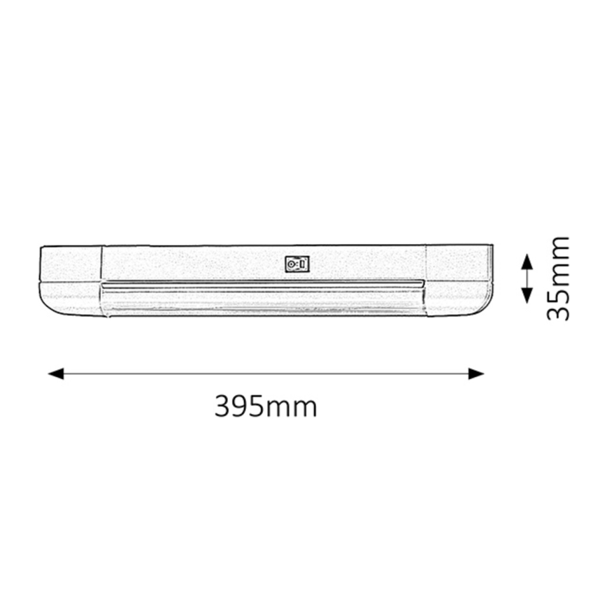 Rabalux - Küchenunterbauleuchte BAND LIGHT 1xG13/10W/230V 39,5 cm silbern