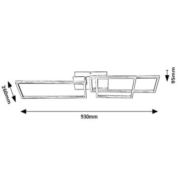 Rabalux - LED Decken-Kronleuchter LED/44W/230V weiß