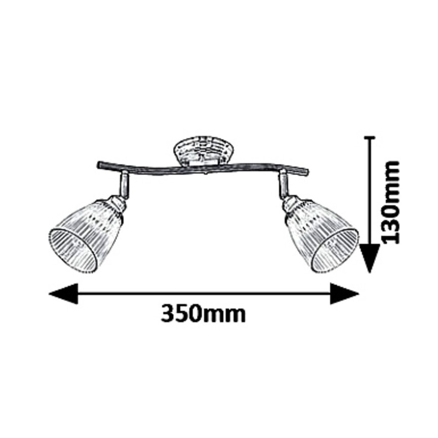 Spotlight 2xE14/40W/230V