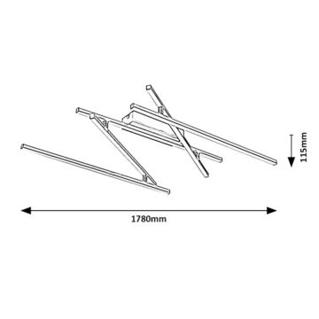 Rabalux - LED-Deckenleuchte LED/40W/230V 4000K