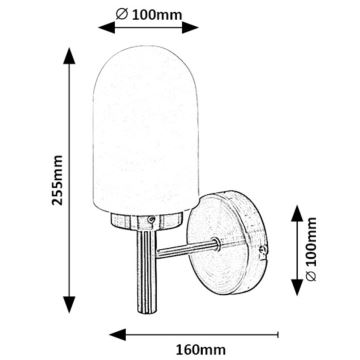 Rabalux - Badezimmer-Wandleuchte 1xE14/10W/230V IP44 bronzen