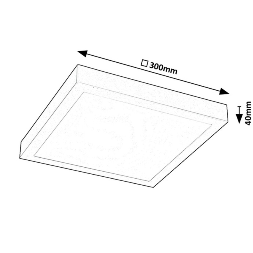 Rabalux - LED-Aufbaupanel LED/18W/230V 4000K 30x30 cm