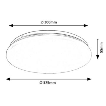 Rabalux - LED-Deckenleuchte LED/18W/230V 4000K 32 cm