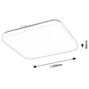 Rabalux - LED-Deckenleuchte LED/18W/230V 3000K 32x32 cm