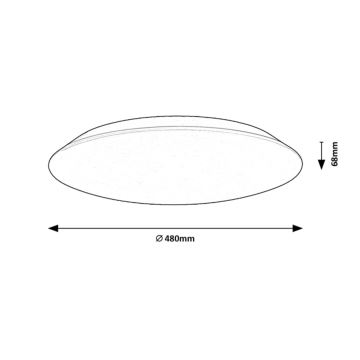 Rabalux - LED-Deckenleuchte LED/45W/230V 4000K 48 cm