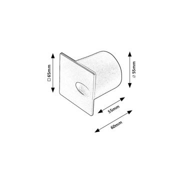 Rabalux - LED-Outdoor-Treppenbeleuchtung LED/3W/230V IP54 3000K schwarz