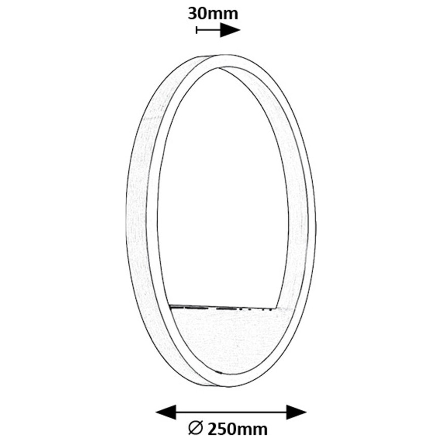 Rabalux - LED-Wandleuchte LED/15W/230V matt Chrom