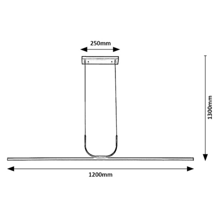 Rabalux - LED-Hängeleuchte an Schnur LED/25W/230V 3000K Chrom