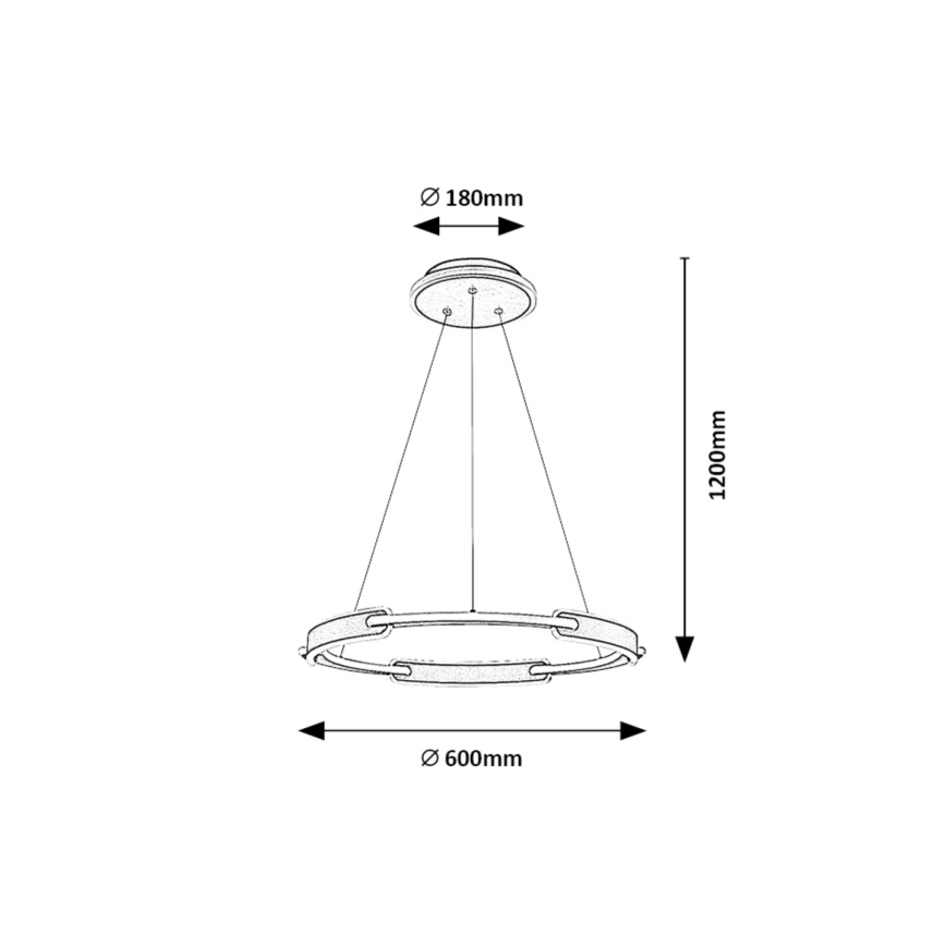 Rabalux - LED-Hängeleuchte LED/45W/230V 3000K/4000K