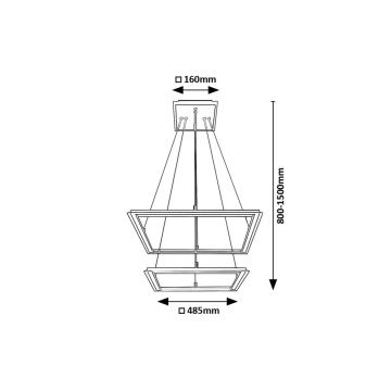 Rabalux - LED-Hängeleuchte an Schnur 2xLED/24W/230V 3000K