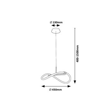 Rabalux - LED-Hängeleuchte an Schnur LED/15W/230V 4000K