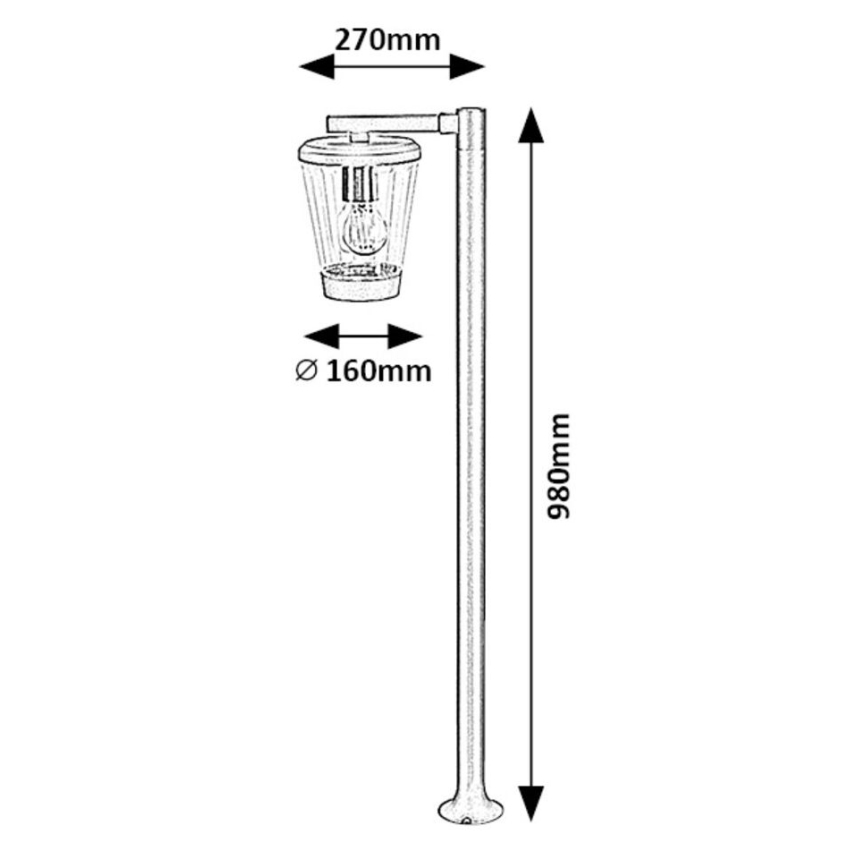 Rabalux - Outdoor-Lampe  1xE27/40W/230V IP44