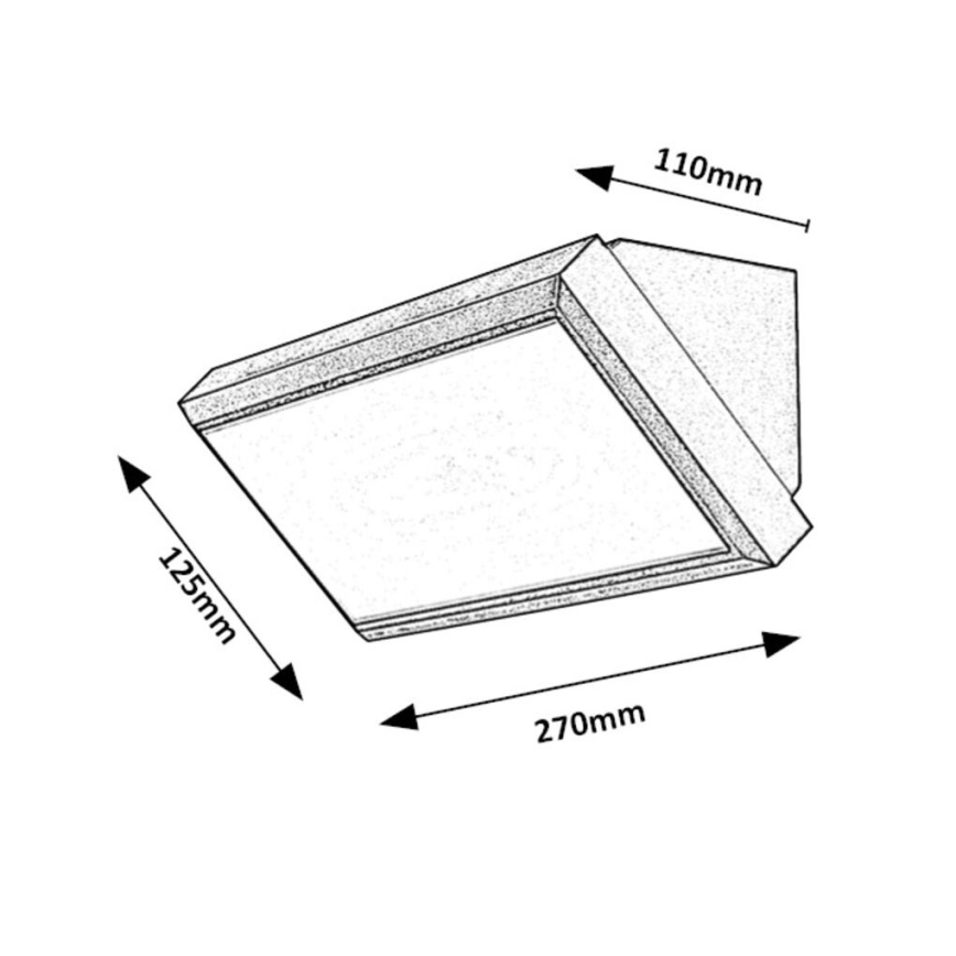 Rabalux - LED-Wandleuchte für den Außenbereich LED/12W/230V IP54