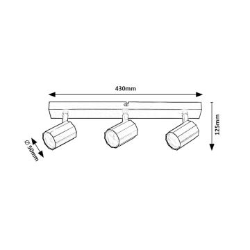 Rabalux - Strahler 3xGU10/5W/230V