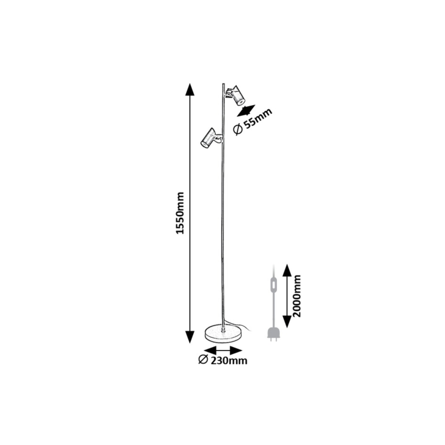 Rabalux - Stehleuchte 2xGU10/10W/230V