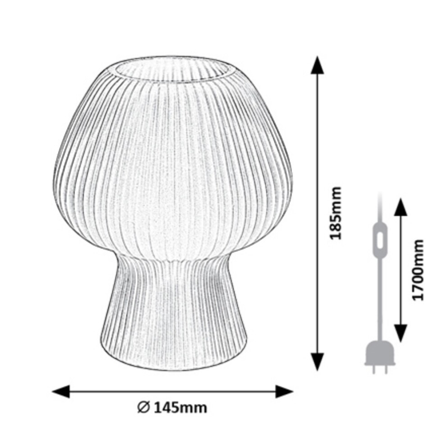 Rabalux - Tischlampe 1xE14/60W/230V grau