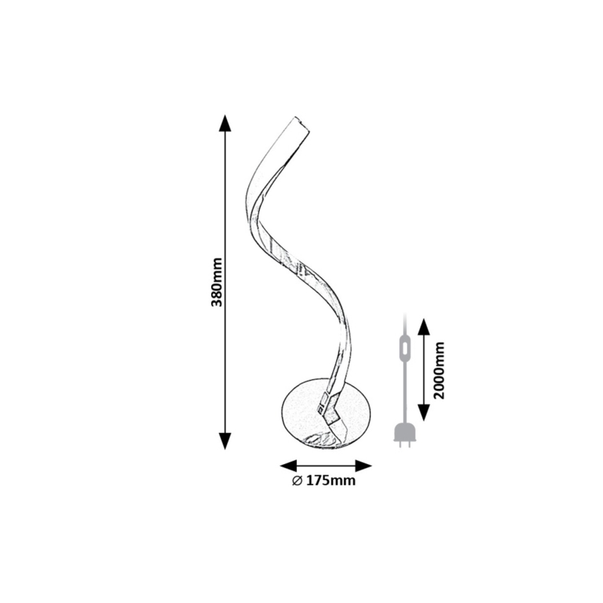 Rabalux - LED-Tischleuchte LED/3W/230V 4000K Chrom