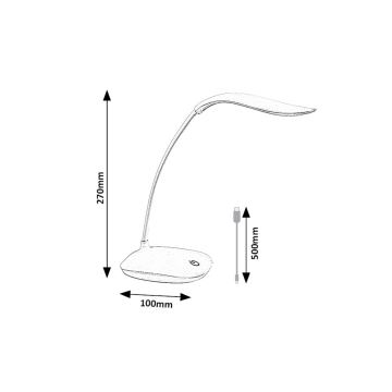 Rabalux - Dimmbare flexible LED-Tischleuchte LED/2W/5V blau