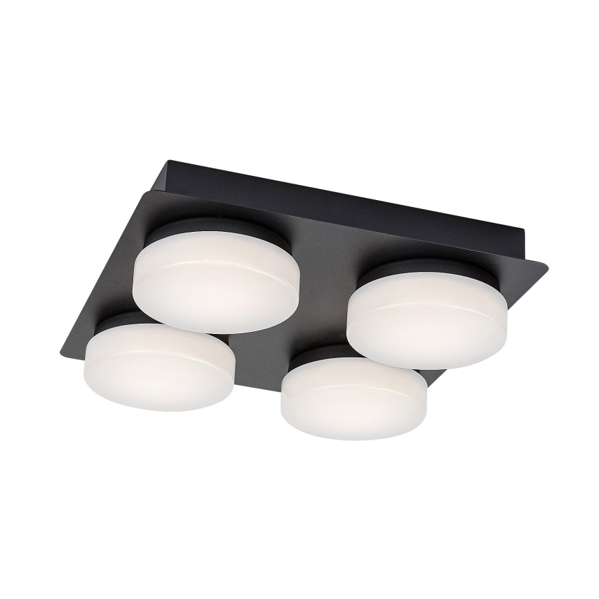 Rabalux - LED-Deckenleuchte für das Badezimmer 4xLED/5,2W/230V IP44 schwarz