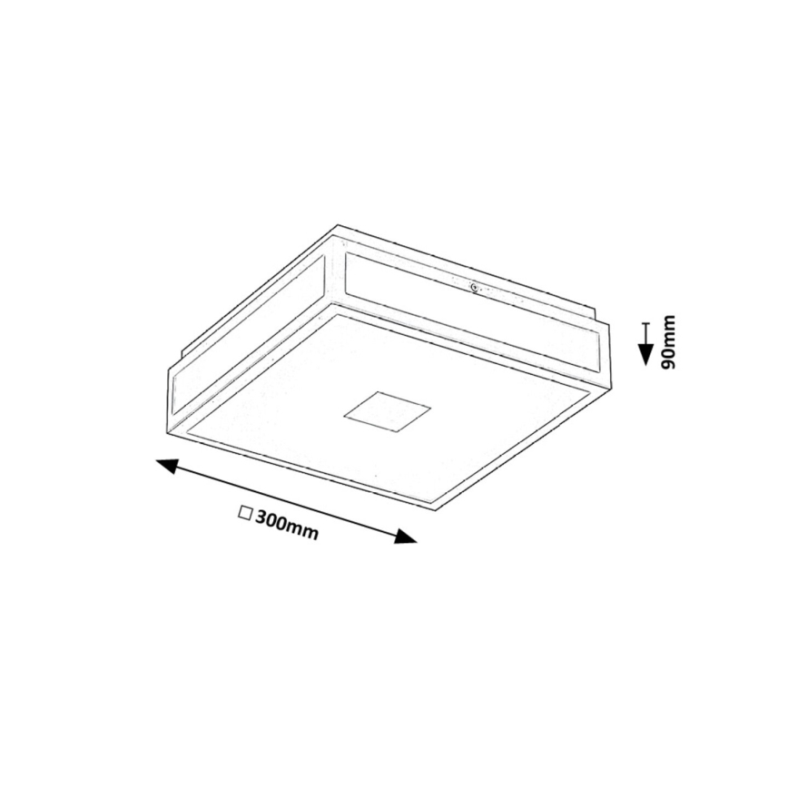 Rabalux - LED-Deckenleuchte für Badezimmer LED/18W/230V IP44 30x30 cm weiß