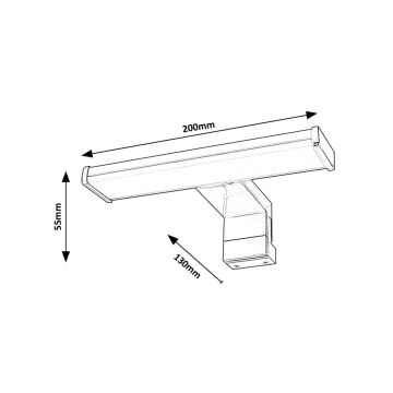 Rabalux - LED-Spiegelbeleuchtung für Badezimmer LED/4W/230V IP44