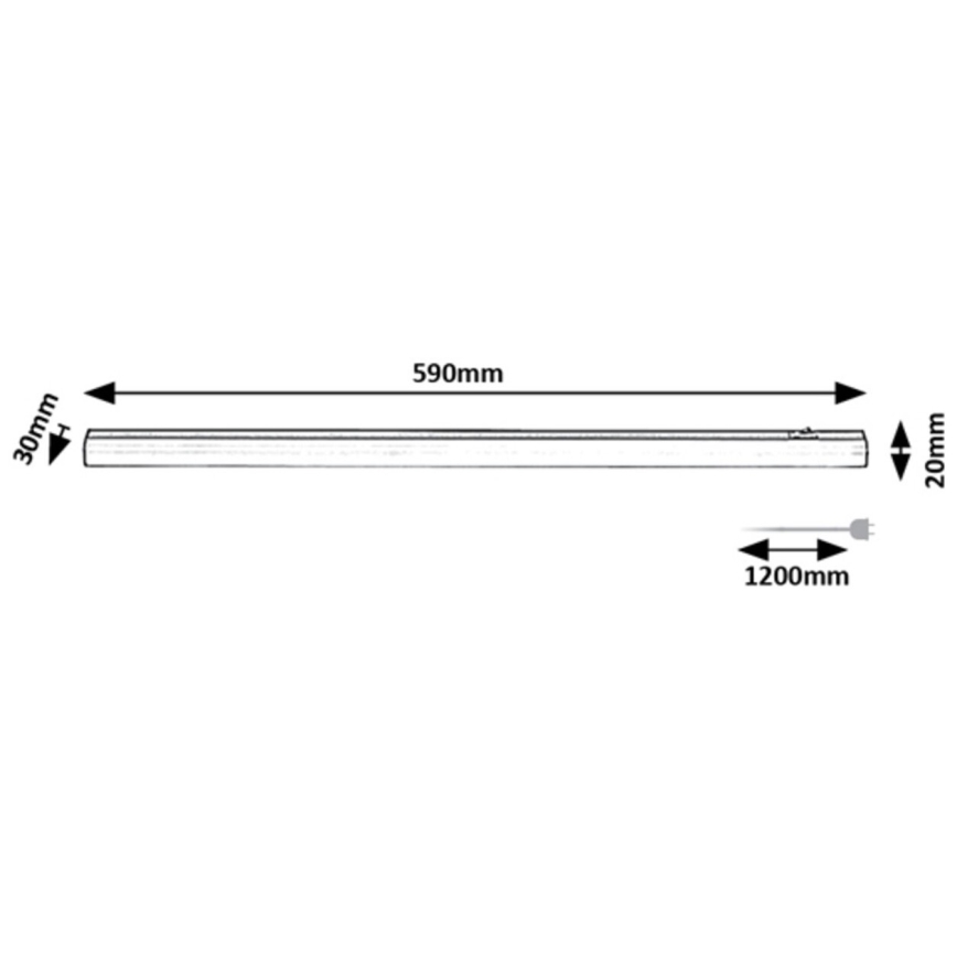 Rabalux - LED-Küchenunterbauleuchte LED/9W/230V 4000K 59 cm