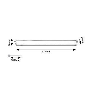 Rabalux - LED-Küchenunterbauleuchte LED/10W/230V 4000K 57 cm weiß