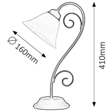 Rabalux 7812 - Tischlampe ATHEN 1xE14/40W/230V