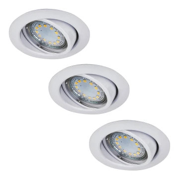 Rabalux - SET 3x LED-Einbauleuchte 3xGU10/3W/230V IP40