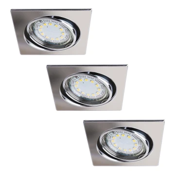 Rabalux - SET 3x LED-Einbauleuchte 3xGU10/3W/230V IP40