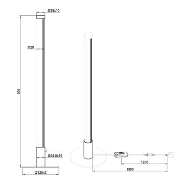 Reality - LED dimmbare Tischleuchte SMARAGD LED/6W/230V 3000-6000K Wi-Fi