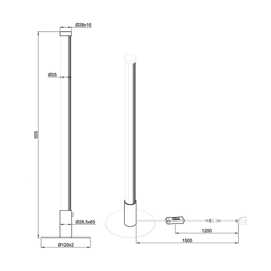 Reality - LED dimmbare Tischleuchte SMARAGD LED/6W/230V 3000-6000K Wi-Fi