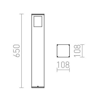 RED - Design Rendl - R10433 - Außenlampe PONDER 1xE27/18W/230V IP44 schwarz