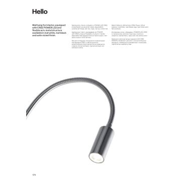 Redo 01-1193 - Flexible und kleine LED-Leuchte HELLO LED/3W/230V weiß