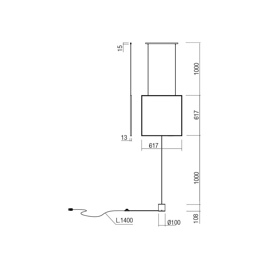 Redo 01-2134 - LED-Stehlampe SLICK LED/28W/230V schwarz