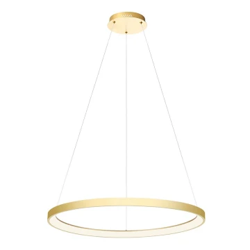 Redo 01-2676 - Dimmbare LED-Hängeleuchte an Schnur ICONIC LED/60W/230V d 78 cm golden