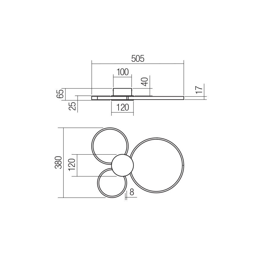 Redo 01-3105 - LED-Deckenleuchte ATOM LED/20W/230V